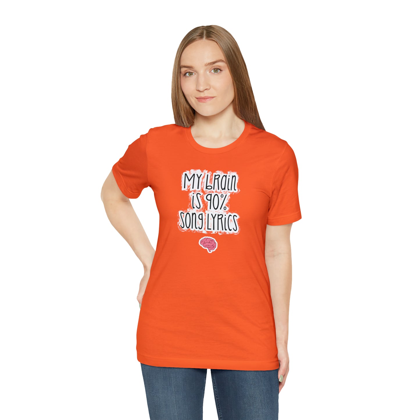 My Brain Is 90% Song Lyrics T-Shirt