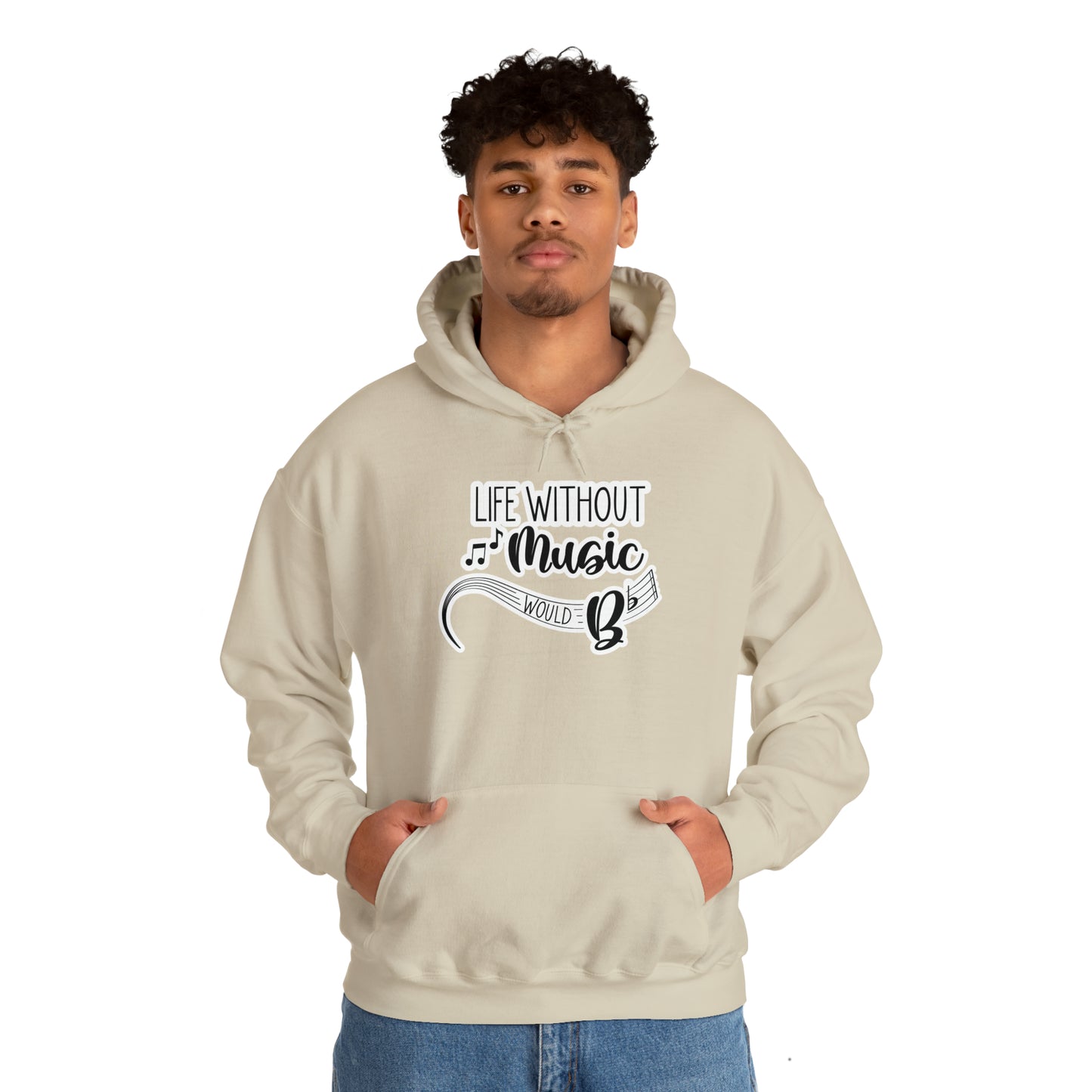 Life Without Music Would B Flat Hooded Sweatshirt