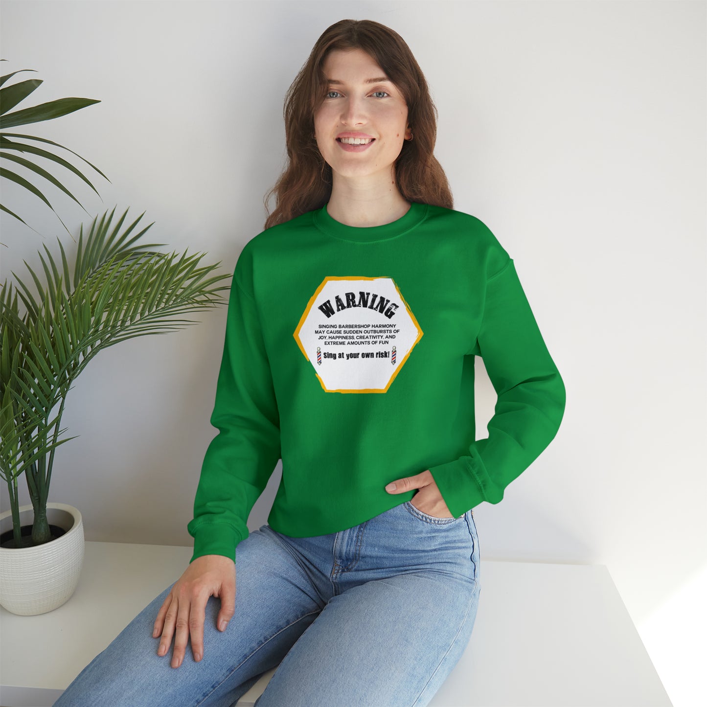 Warning Barbershop Crewneck Sweatshirt