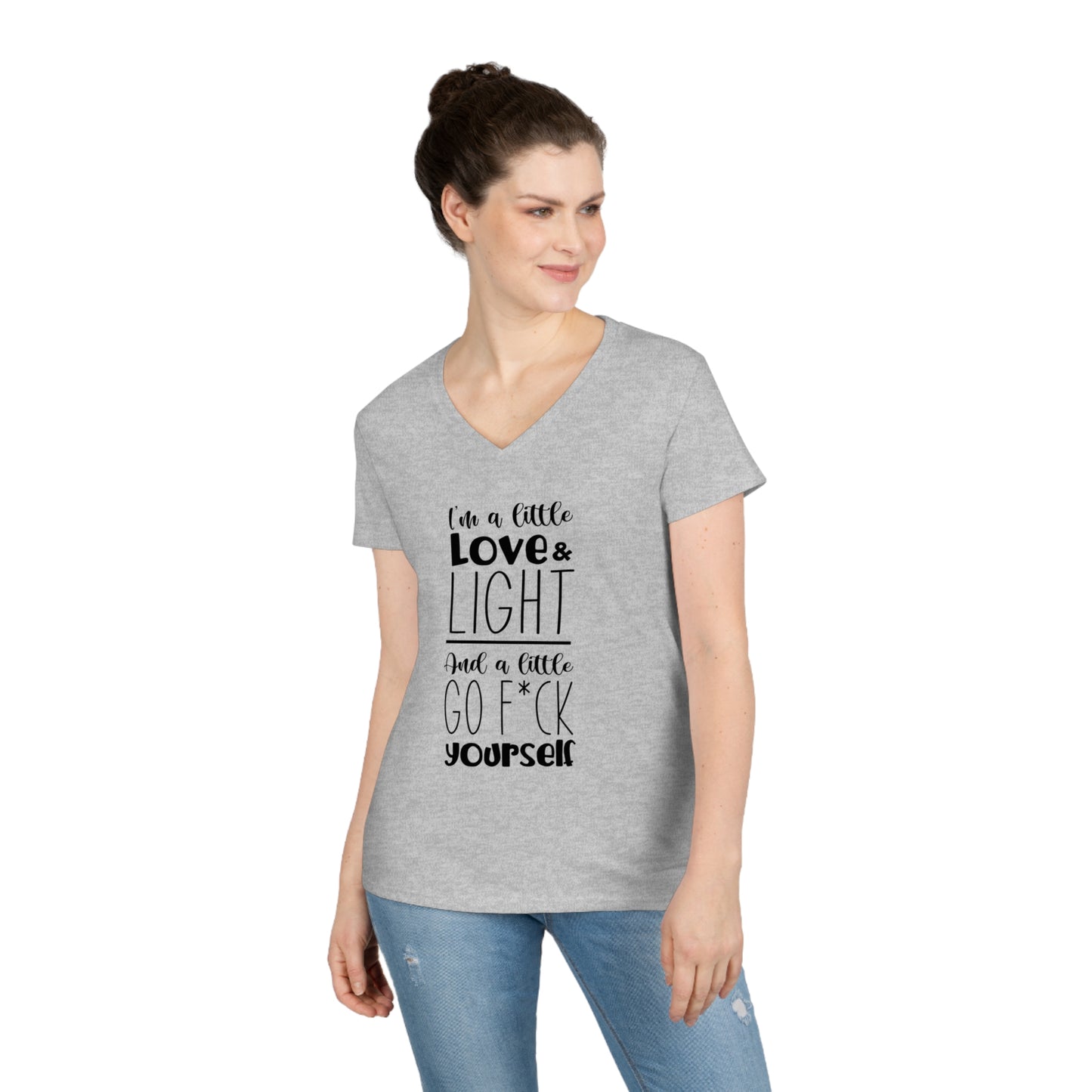 I'm A Little Love And Light V-Neck T-Shirt