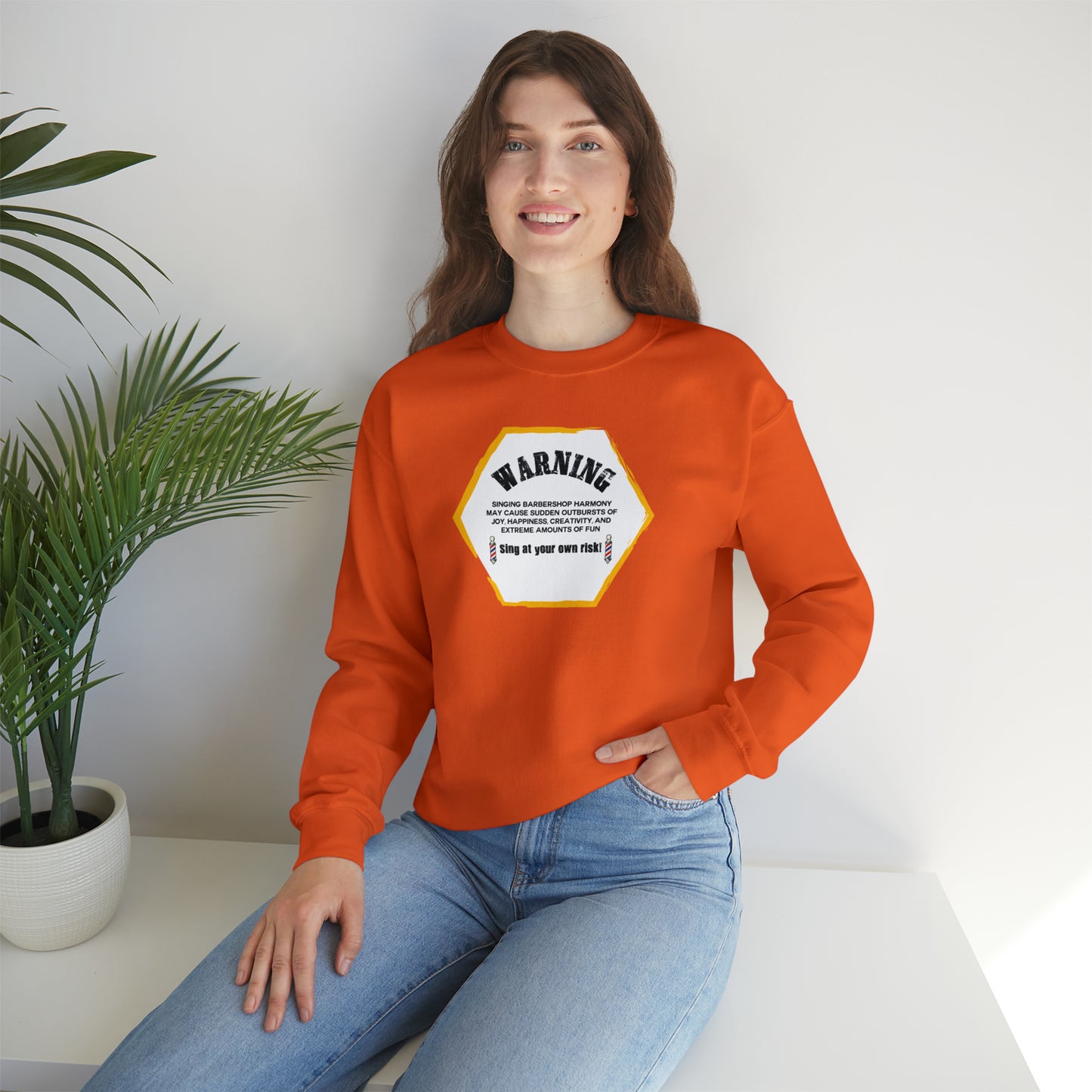 Warning Barbershop Crewneck Sweatshirt