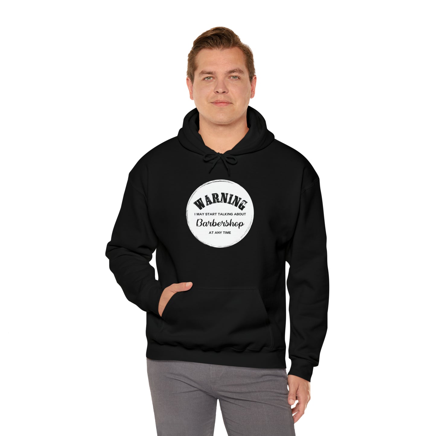 Warning I May Start Talking About Barbershop Hooded Sweatshirt