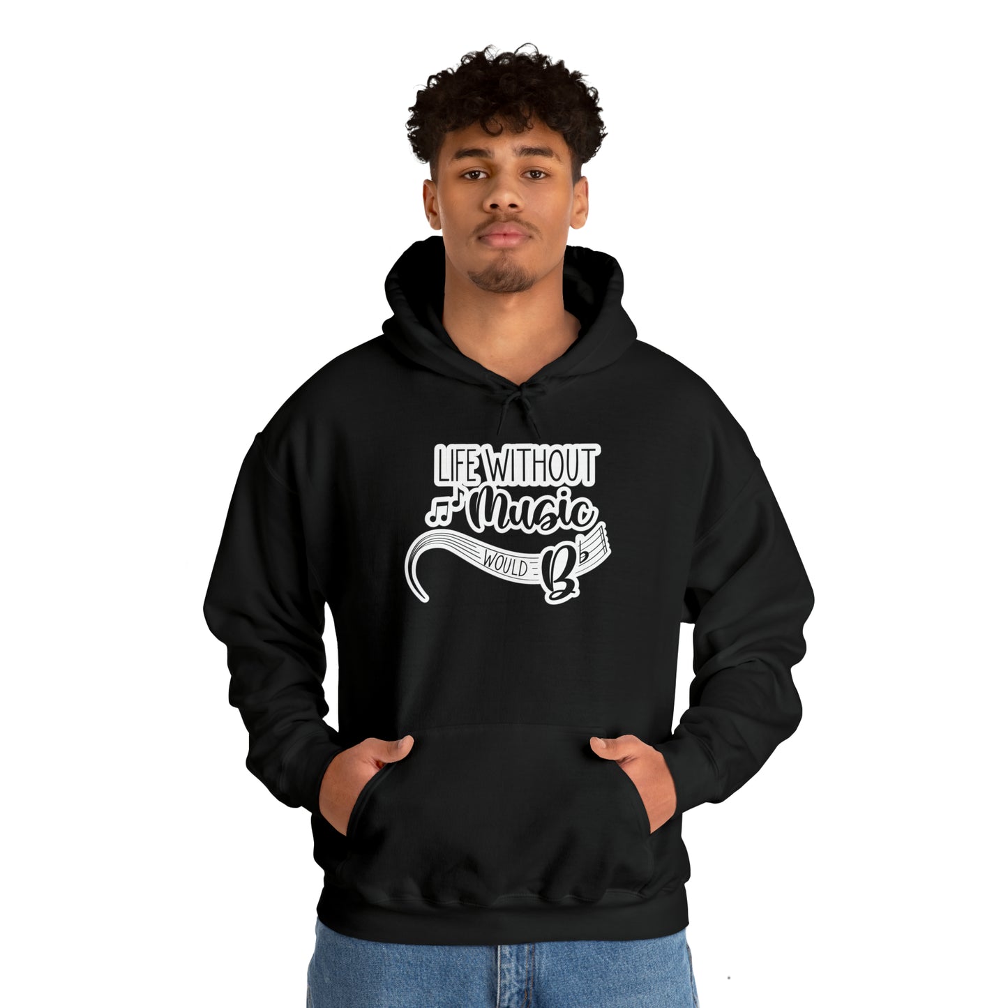 Life Without Music Would B Flat Hooded Sweatshirt