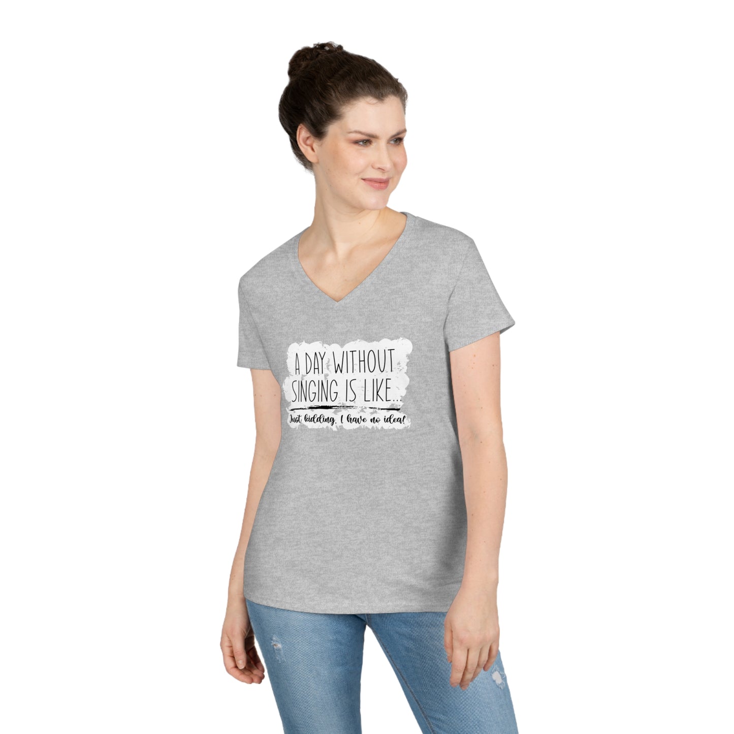 A Day Without Singing V-Neck T-Shirt