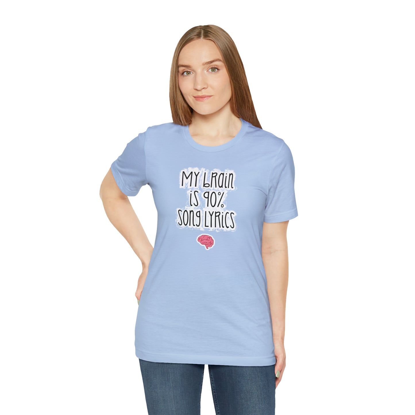 My Brain Is 90% Song Lyrics T-Shirt