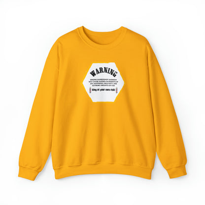 Warning Barbershop Crewneck Sweatshirt