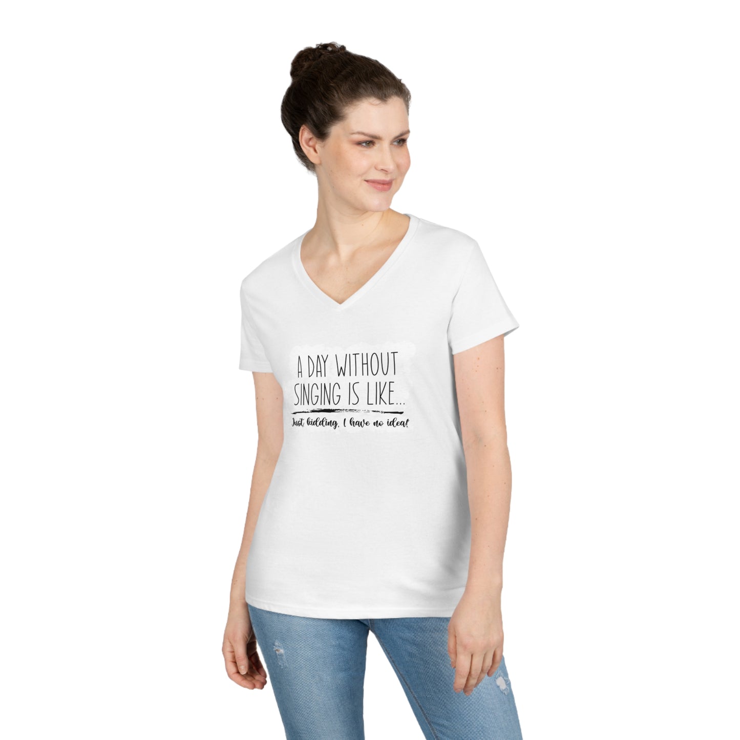 A Day Without Singing V-Neck T-Shirt