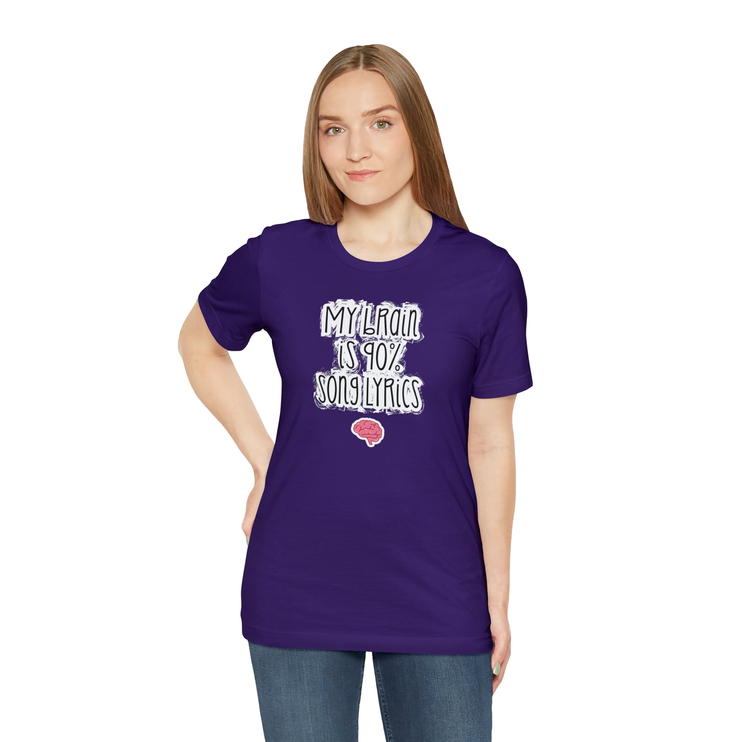 My Brain Is 90% Song Lyrics T-Shirt