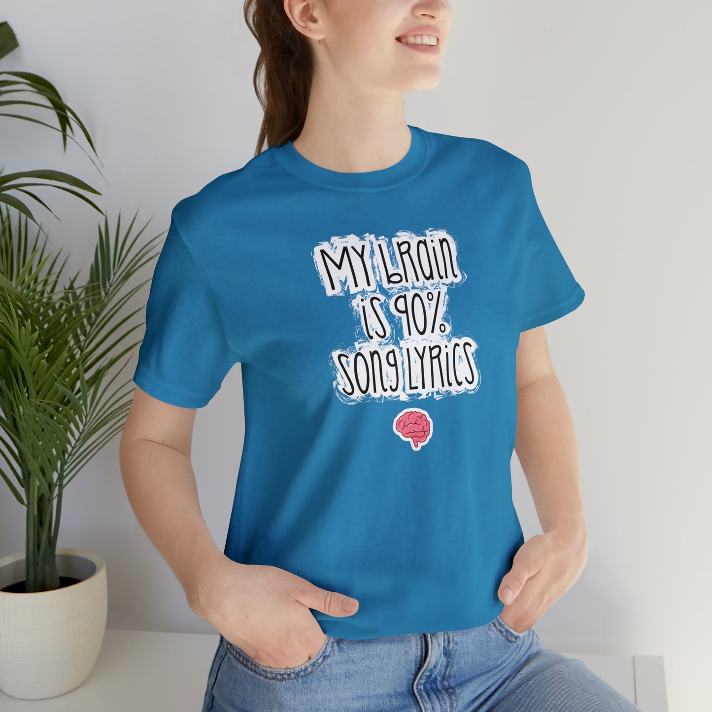 My Brain Is 90% Song Lyrics T-Shirt