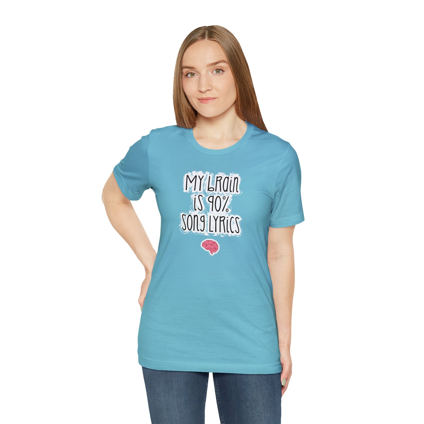 My Brain Is 90% Song Lyrics T-Shirt