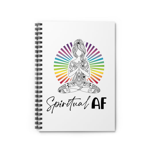 Spiritual AF Spiral Notebook - Ruled Line