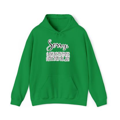 Sorry I Have Hit My People Limit Hooded Sweatshirt