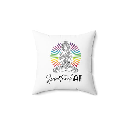 Spiritual AF Pillow - White