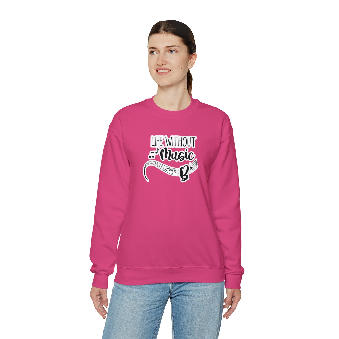 Life Without Music Would B Flat Crewneck Sweatshirt