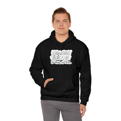 A Day Without Singing Hooded Sweatshirt