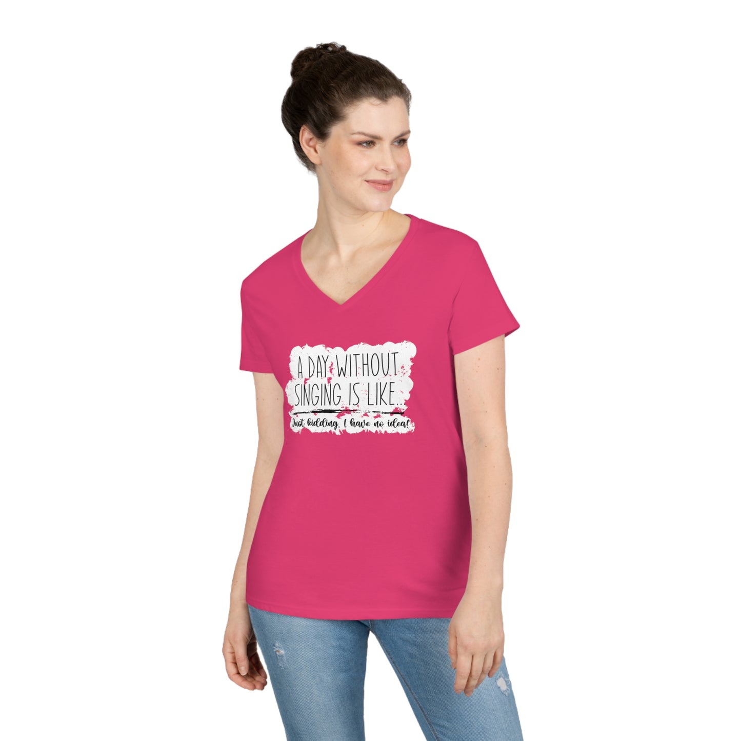 A Day Without Singing V-Neck T-Shirt