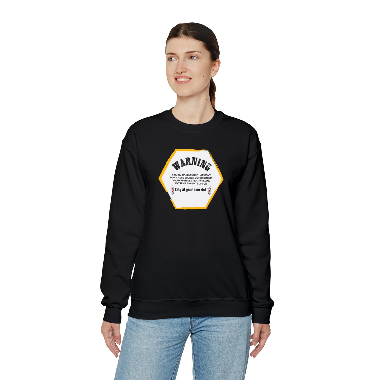 Warning Barbershop Crewneck Sweatshirt