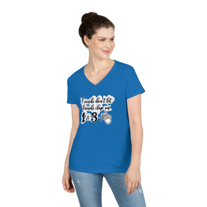 Friends Don't Let Friends Clap On 1 & 3 V-Neck T-Shirt