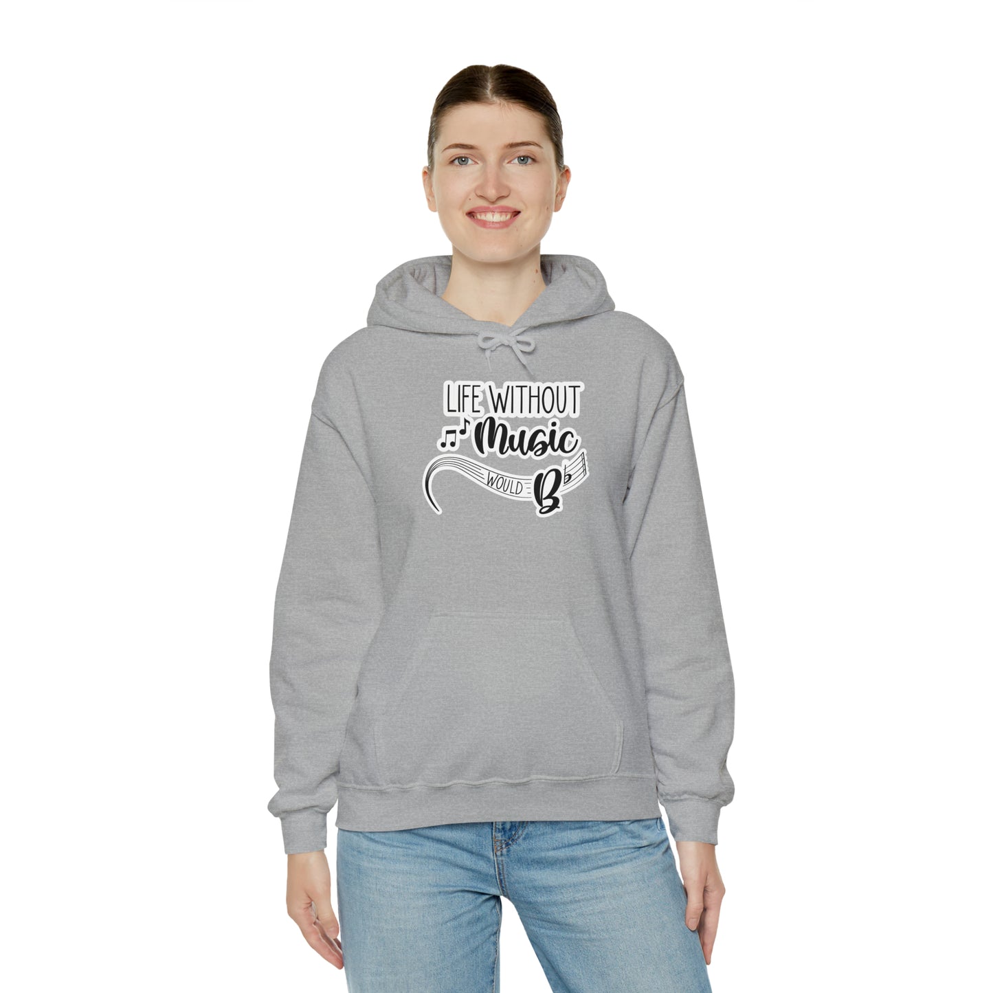 Life Without Music Would B Flat Hooded Sweatshirt