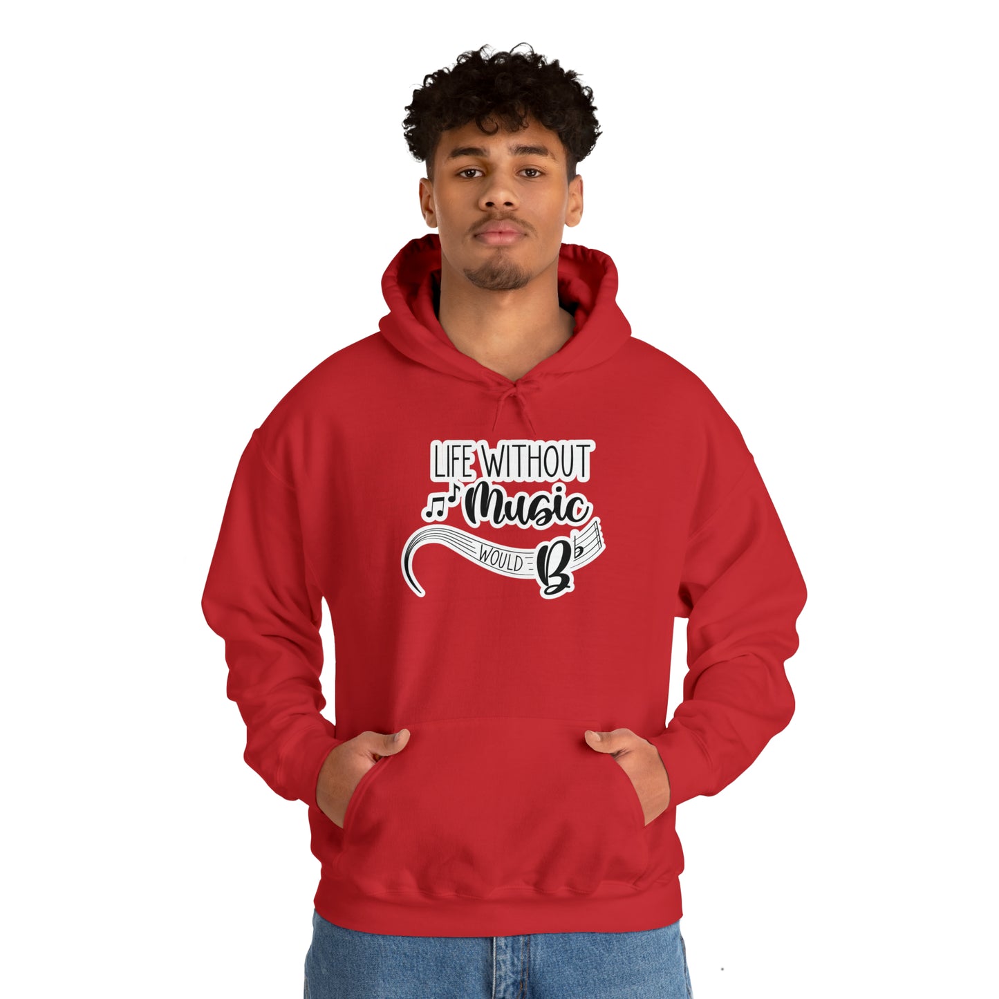 Life Without Music Would B Flat Hooded Sweatshirt