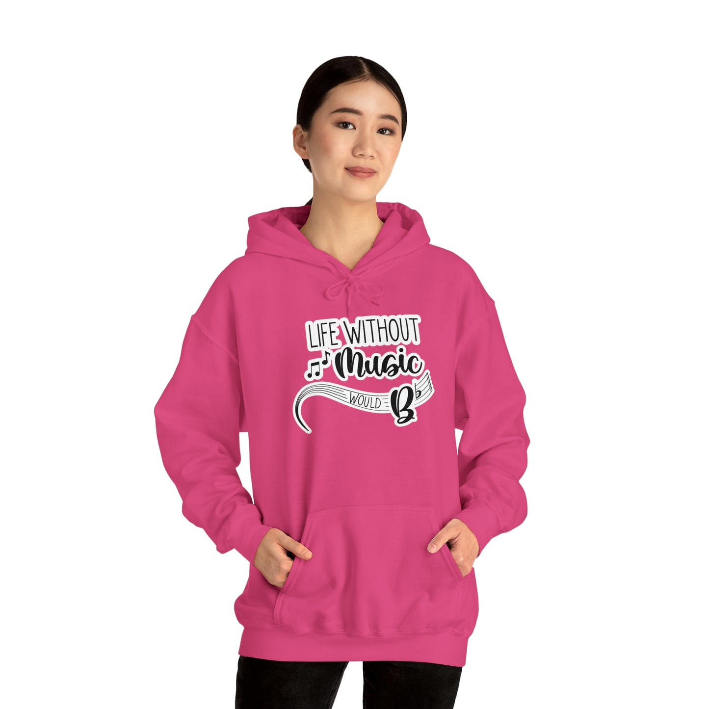 Life Without Music Would B Flat Hooded Sweatshirt