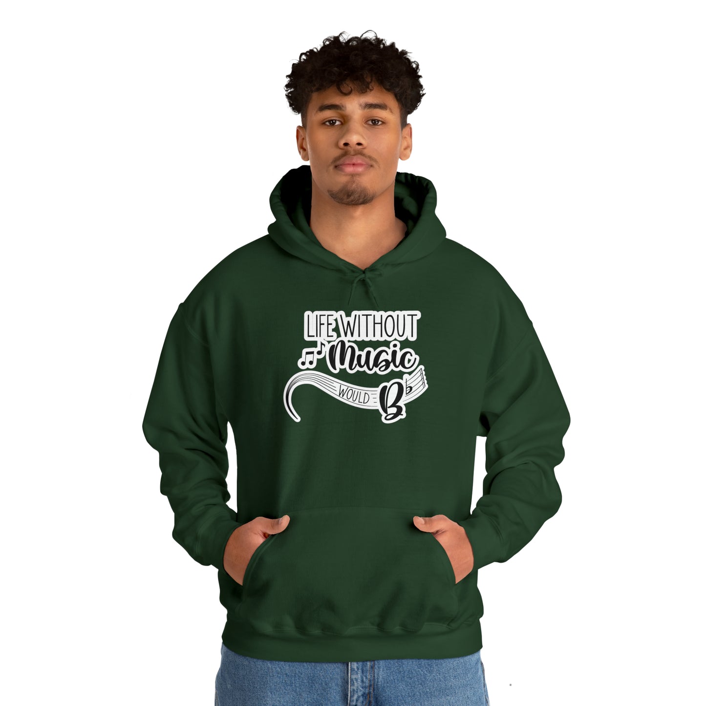 Life Without Music Would B Flat Hooded Sweatshirt