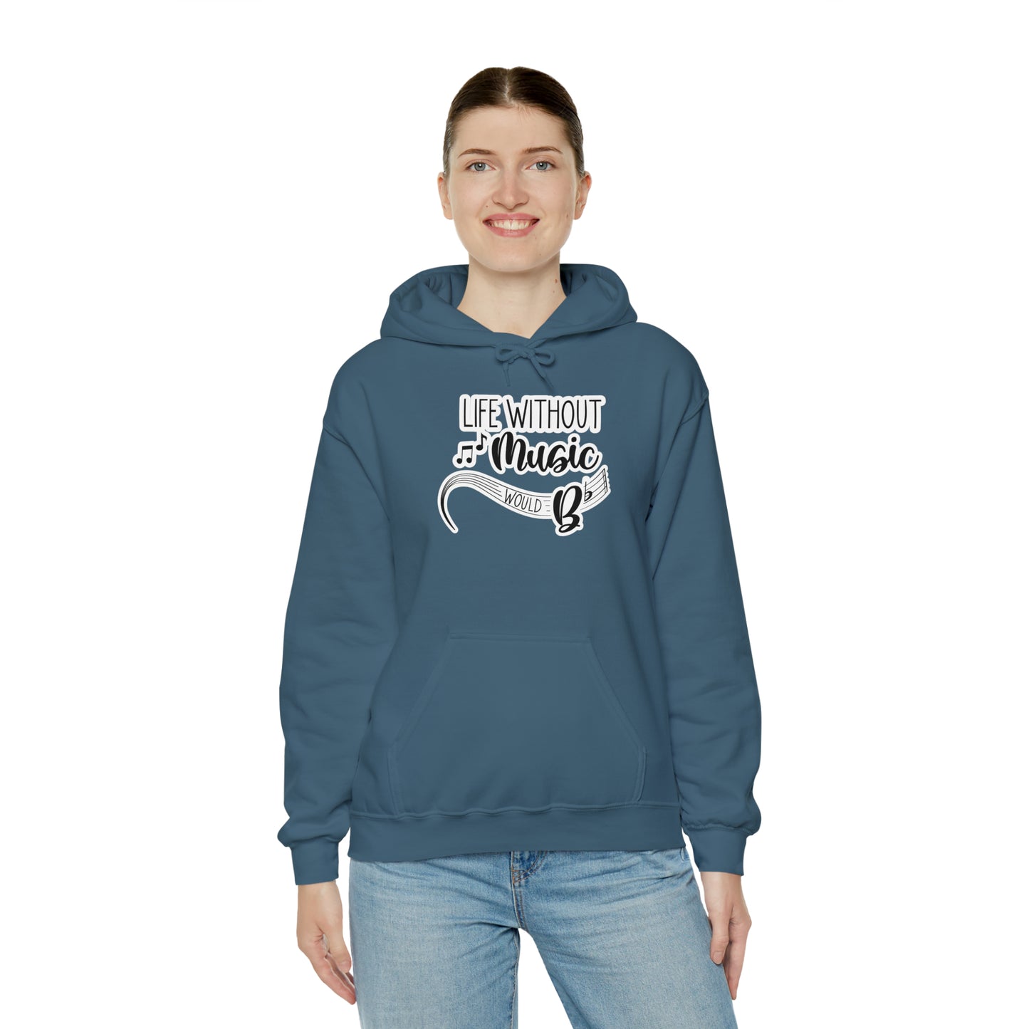 Life Without Music Would B Flat Hooded Sweatshirt