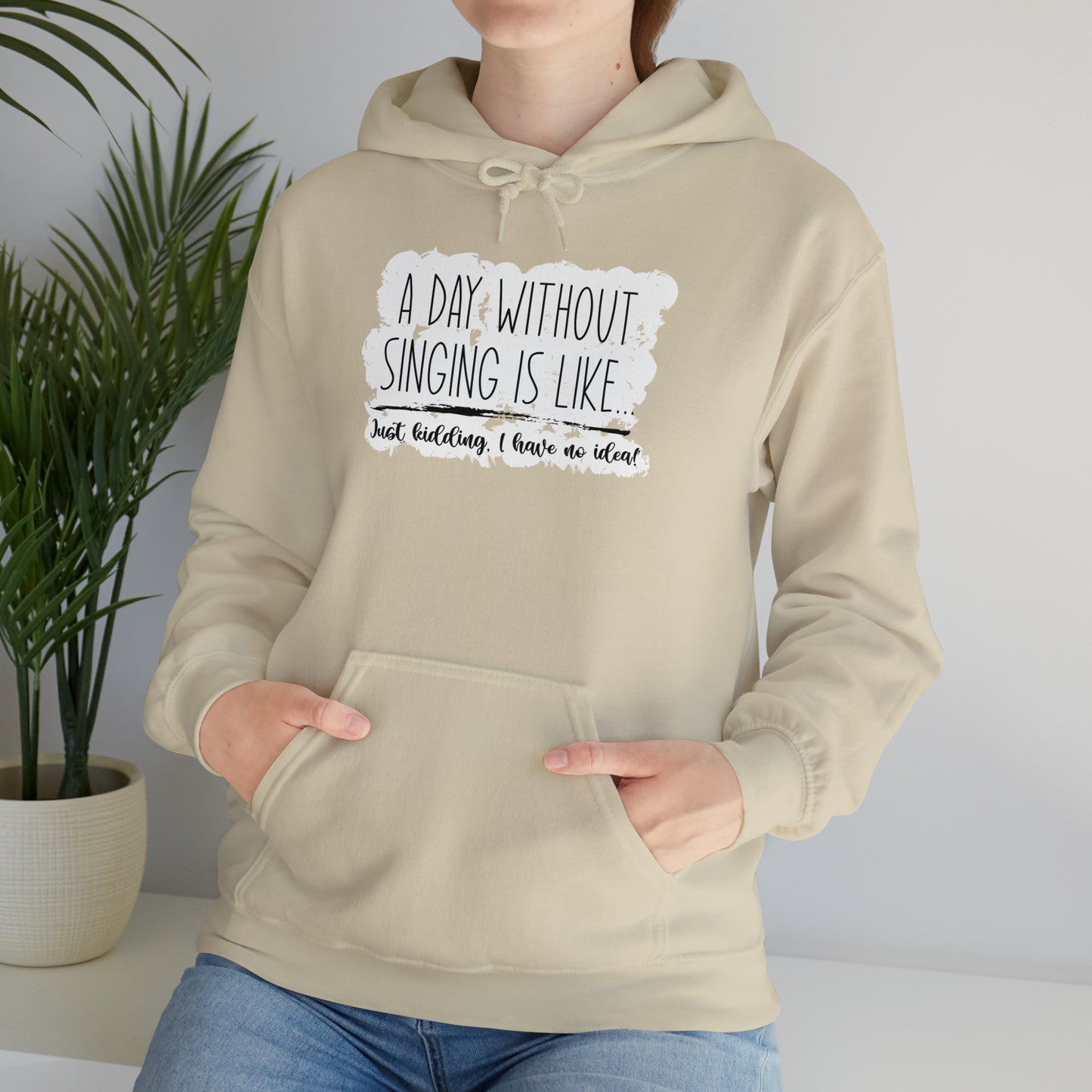 A Day Without Singing Hooded Sweatshirt