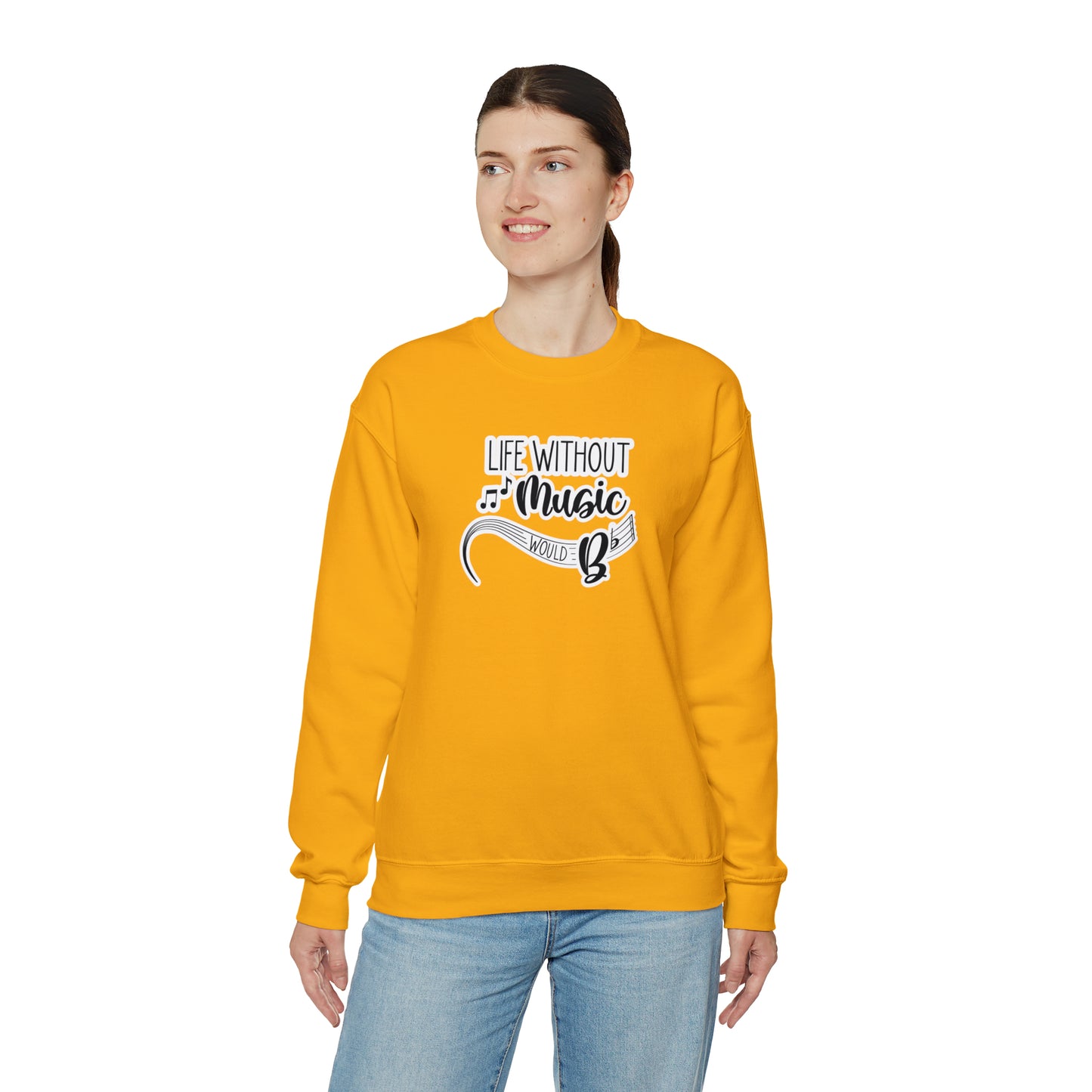 Life Without Music Would B Flat Crewneck Sweatshirt